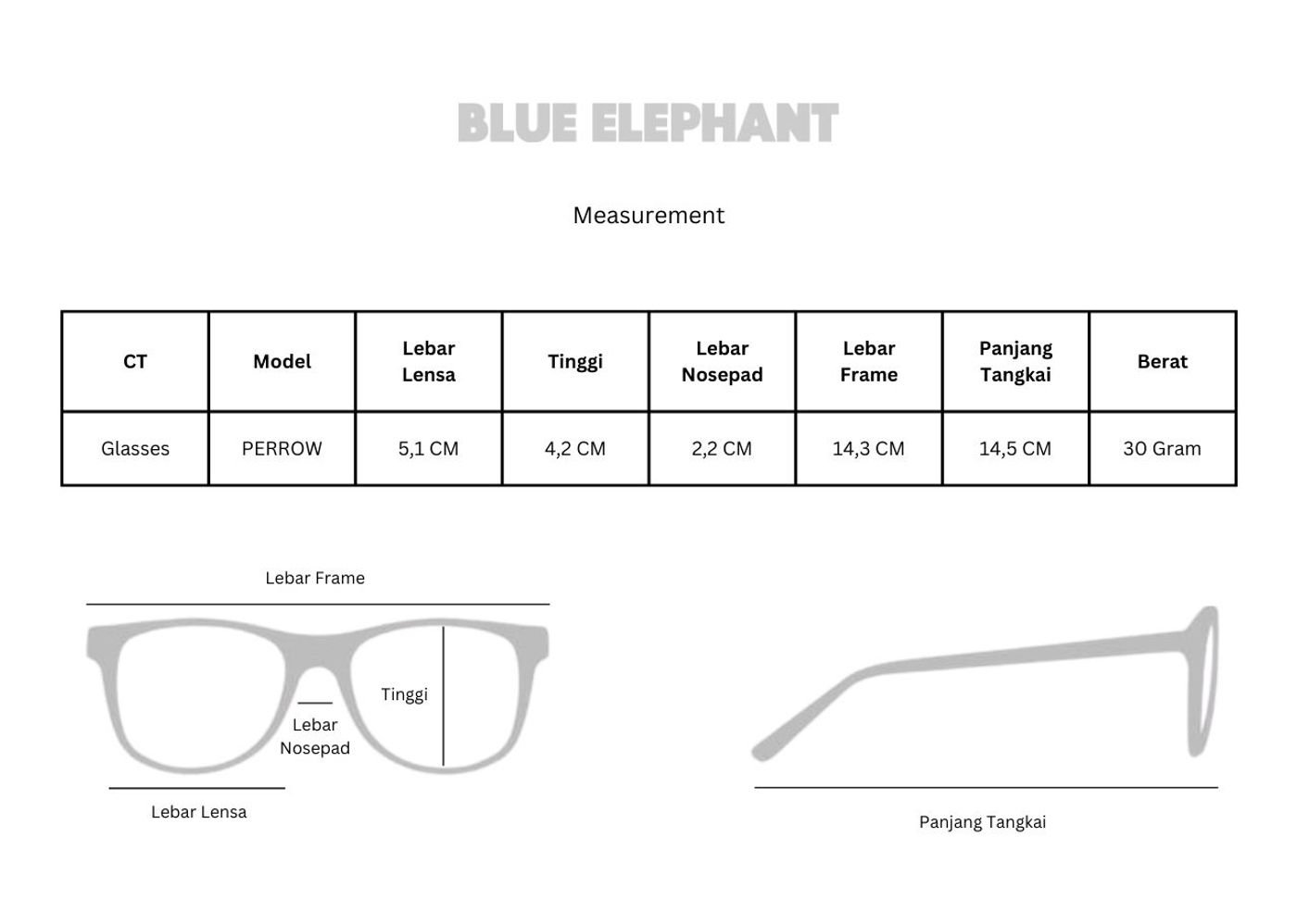 Blue Elephant Glasses Perrow Black 5