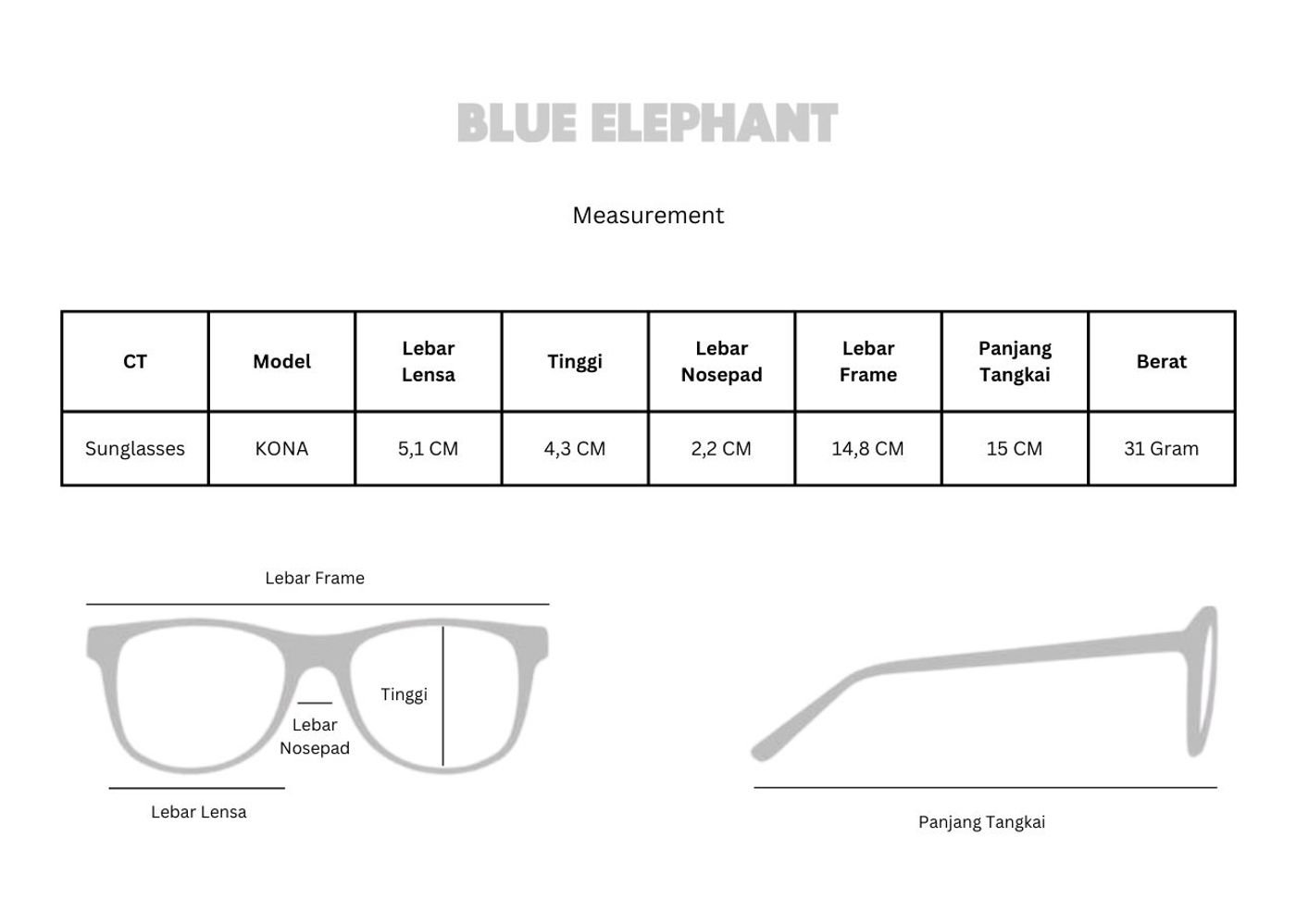 Blue Elephant Sunglasses Kona Ivory 6