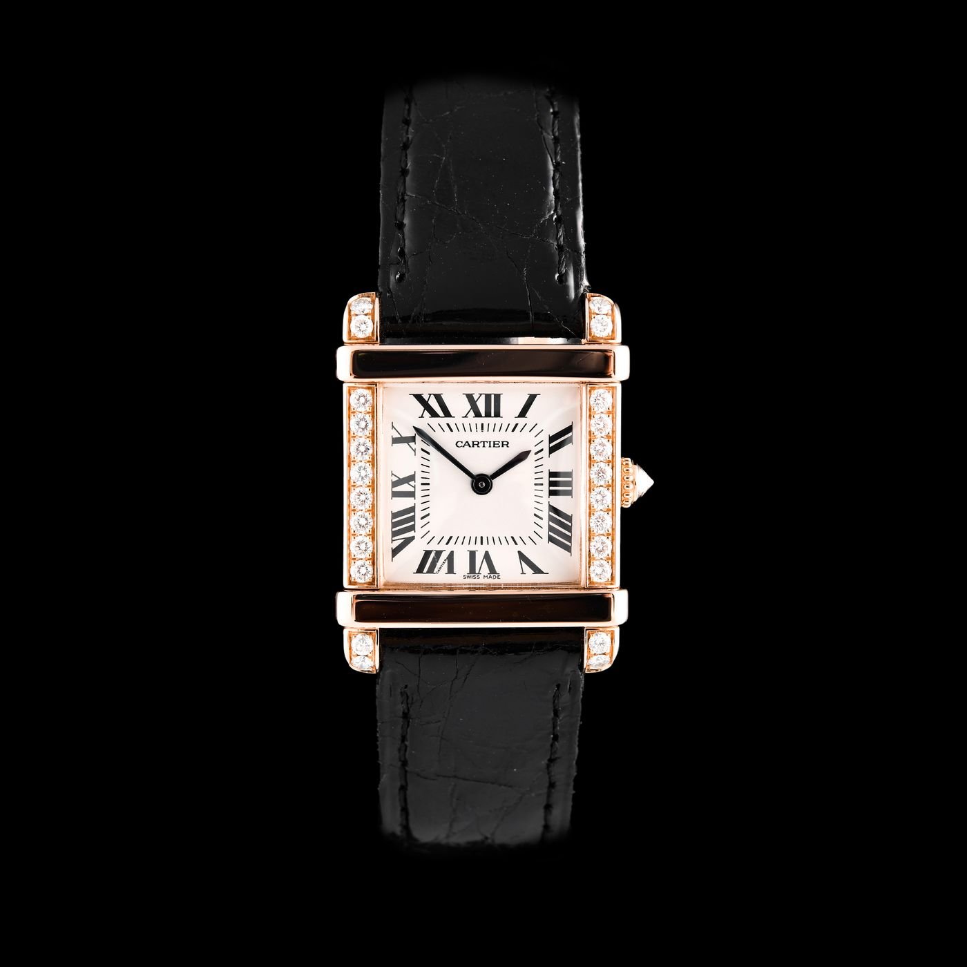 Cartier Tank Chinoise Rose Gold Factory Set Diamond Ref We300131 13