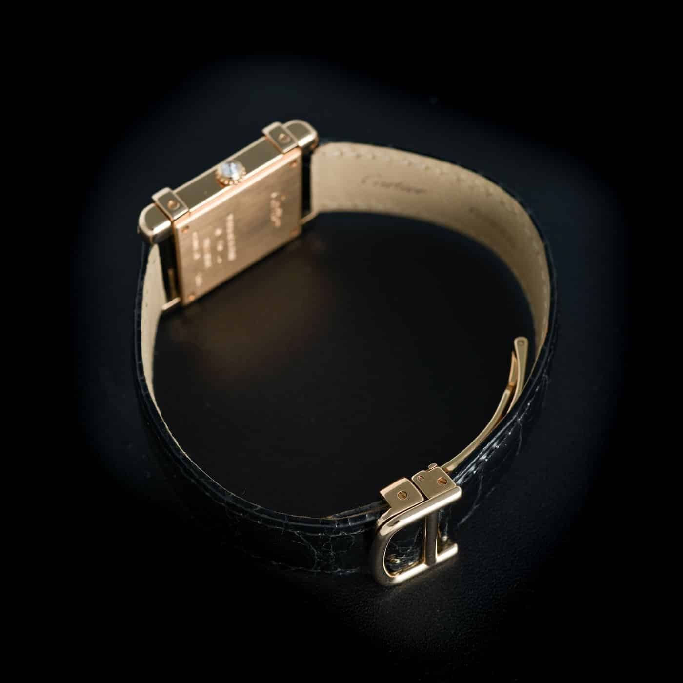 Cartier Tank Chinoise Rose Gold Factory Set Diamond Ref We300131 16