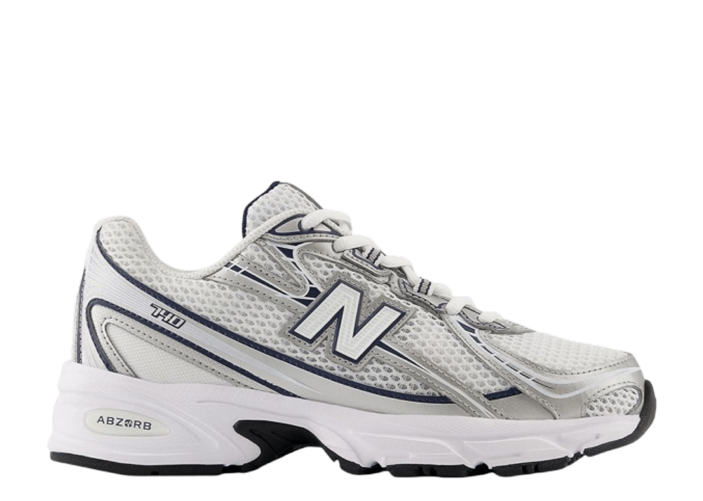 New Balance 740 White Silver 1