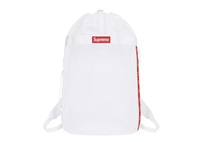 Supreme Mesh Backpack White
