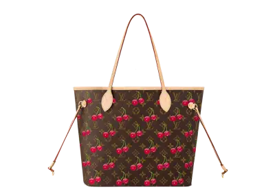Louis Vuitton x Takashi Murakami Cherry Neverfull MM Brown Monogram