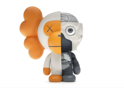 KAWS Bape Dissected Milo Vinyl Figure White