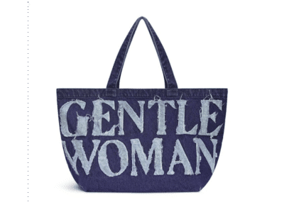 Gentlewoman Denim Logo Tote Bag