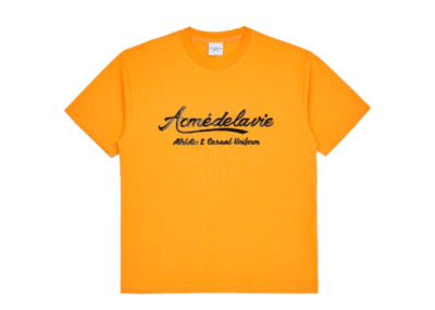 Acme De La Vie Gel Printing Logo T-Shirt Orange